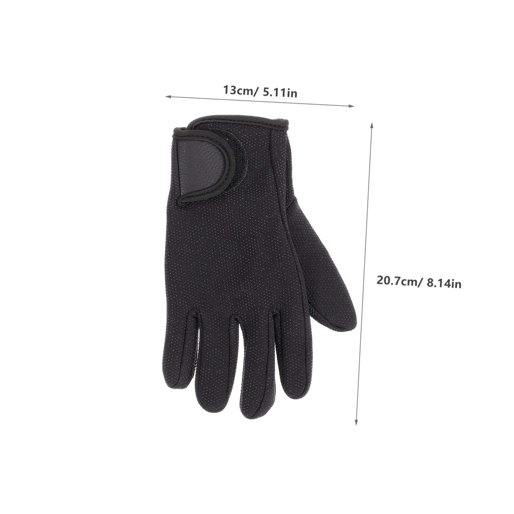 HONMEET Elastic Diving Gloves Men's Winter Warm Gloves Fishing Paddling Sports Comfortable Compact Wear-Resistant