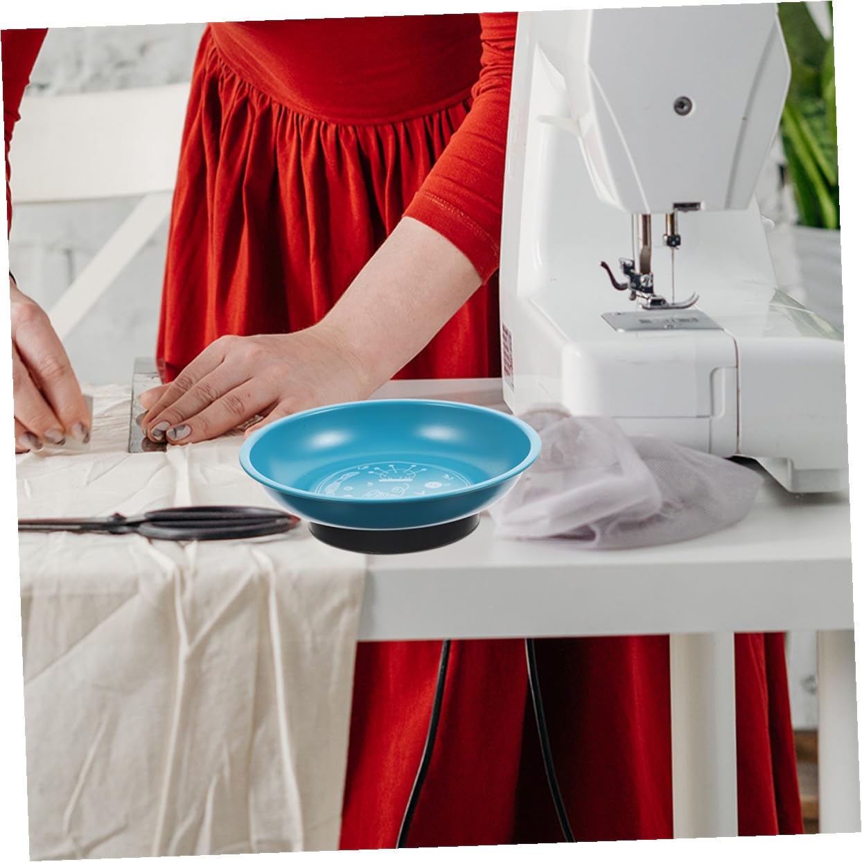 Toyvian 2piezas Plato Magnético Portaagujas De Coser Organizador De Alfileres Portaagujas Alfiletero Cuenco Magnético