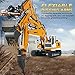 Double E 17 Channel Full Functional RC Excavator Metal Shovel Remote Control Construction Tractor with 2 Bonus Drill and Grasp