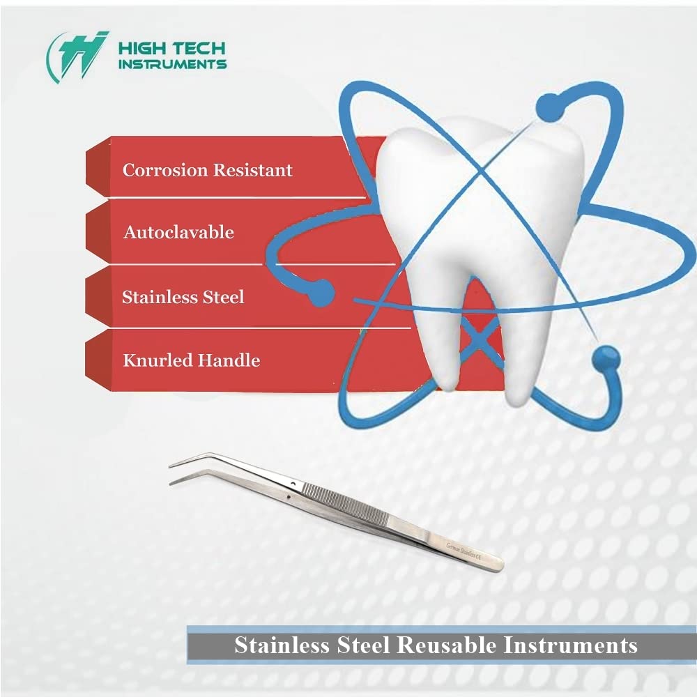 College Cotton Pliers Set - 6 Stainless Steel Forceps -5 College Cotton Pliers Set - 6 Stainless Steel Forceps -5