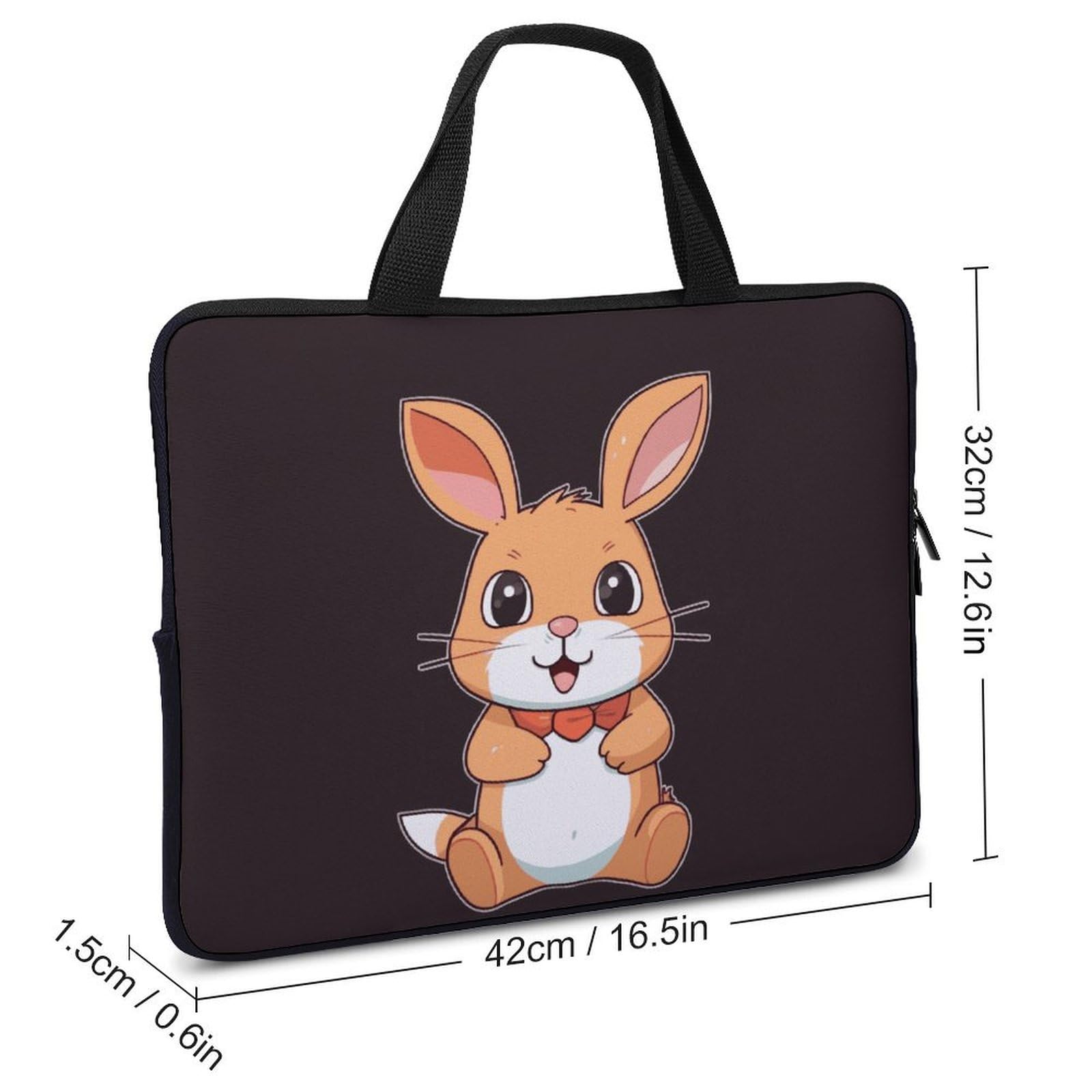 Custodia per laptop da 17 pollici, ultra sottile, leggera e impermeabile, in neoprene resistente, con cinghia da polso
