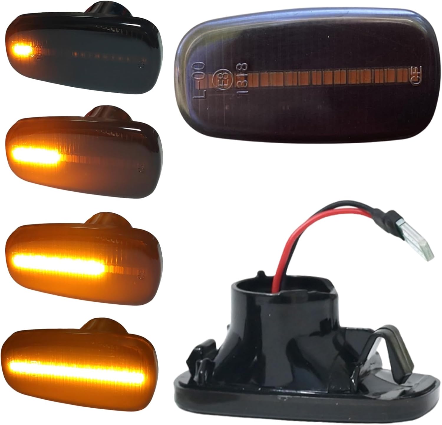 Sequential Indicator LED Side Marker Light Compatible with Toyota 2004 2005 2006 Scion XA XB, 1st Gen Scion XB LED Amber Side Marker Lights Lamps,Front Bumper Turn Signal Accessories,2PCS