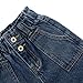 KIDSCOOL SPACE Baby Girls Jeans,Toddler Elastic Waist with D-Ring Slant Pockets Wide-Leg Denim Pants,Blue,2-3 Years