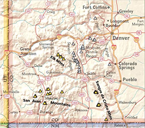 Colorado 14ers [Map Pack Bundle] (National Geographic Trails Illustrated Map) - Image 3