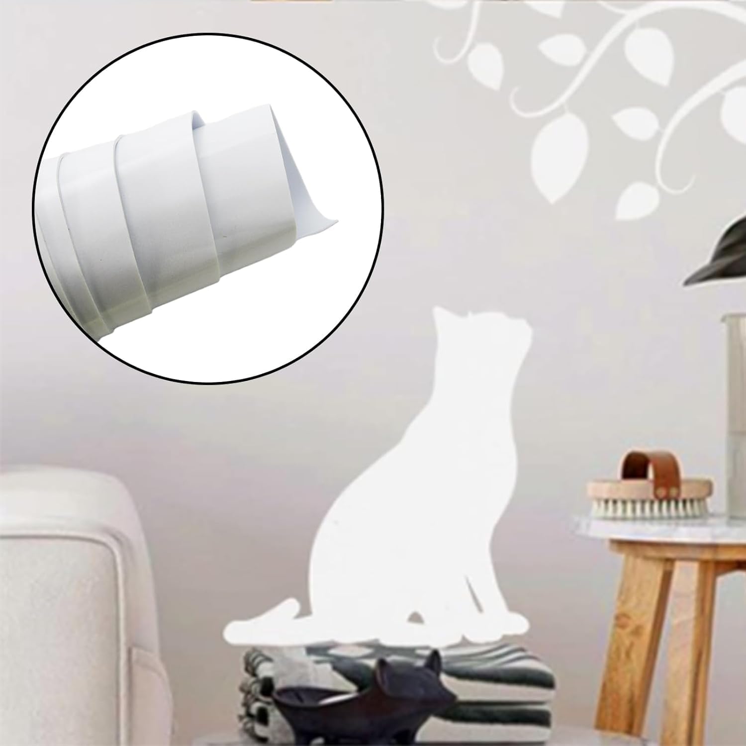 Foam Sheet with Adhesive - 60" x 15" x 1/8" (L*W*T), White Closed Cell Neoprene Cushion Mat EVA Foam Insulation Padding Soundproof Sheet Roll for Cabinet, DIY Project