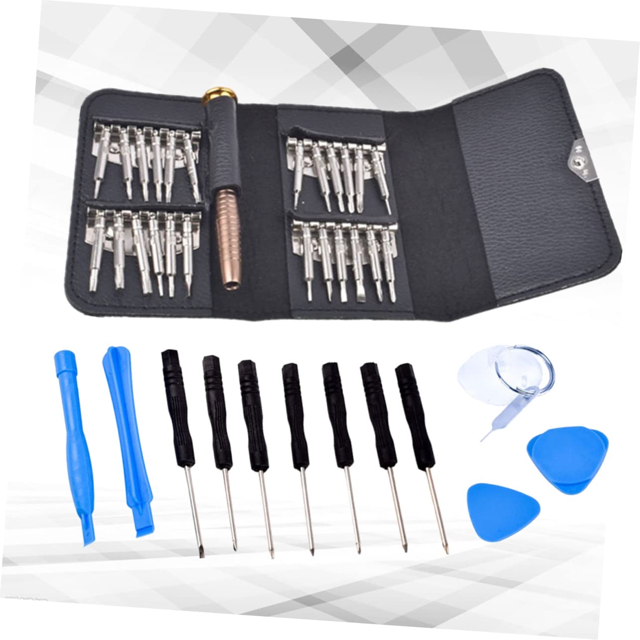 OKUMEYR 1Set Tablet Computer Repair Tool Kit Assorted Color Pry Disassembly Durable Chromium Vanadium Magnetic Handle for Easy Use Portable Electronics Repair Tools
