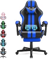 Vista 11 de Ferghana - Silla ergonómica de juego Miami Blue para adultos y adolescentes