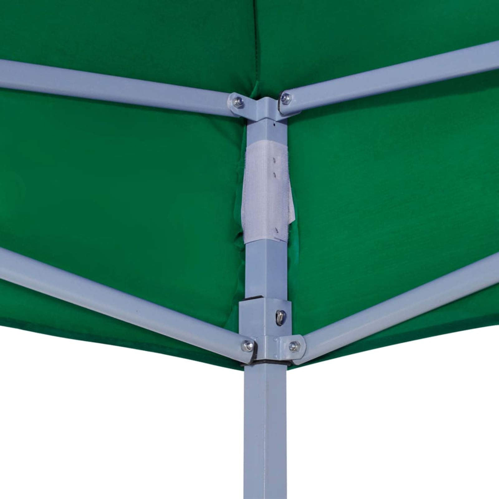 Homgoday Dach namiotowy na imprezę 2 x 2 m zielony 270 g/m², dekoracja, składany pawilon ogrodowy do ogrodu balkon taras