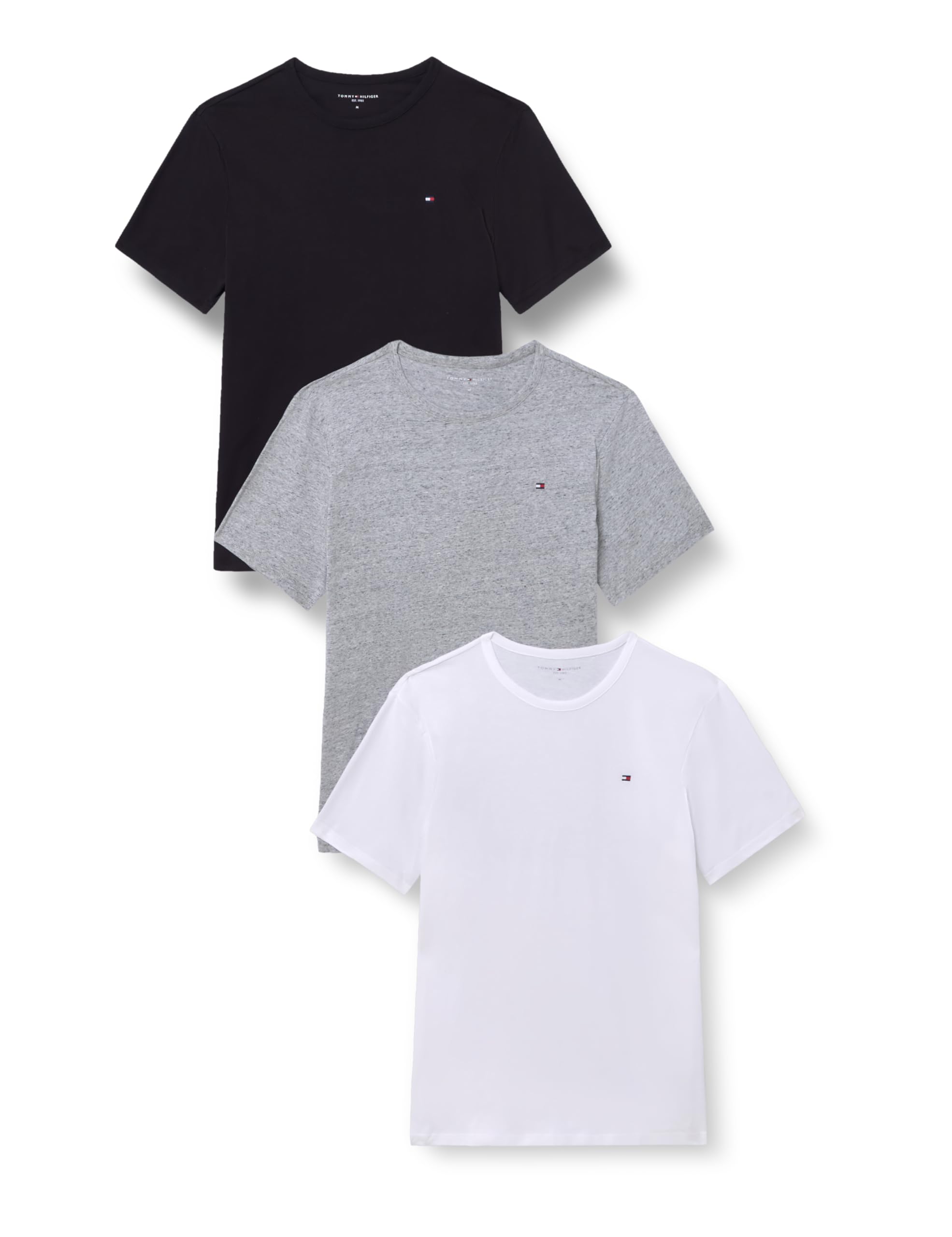 Tommy Hilfiger Herren 3p Ss Tee Um0um03870 S/S T-Shirt (1er Pack)