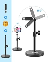BILIONE 3 az 1-ben asztali mikrofon állvány telefontartóval és adapter 5