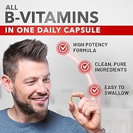 Divine Bounty Super B Complex Vitamins - All B Vitamins Including B12, B1, B2, B3, B5, B6, B7, B9, Folic Acid - Vitamin B Supplement - Support Healthy Energy Metabolism - 90 Vegetarian Capsules