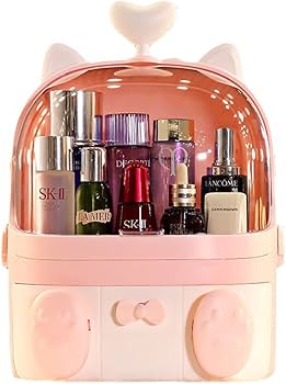 化粧品収納ボックス　化粧品ケース　大容量　蓋つき引き出し付き ebisu-japan_ck1387-ck1389