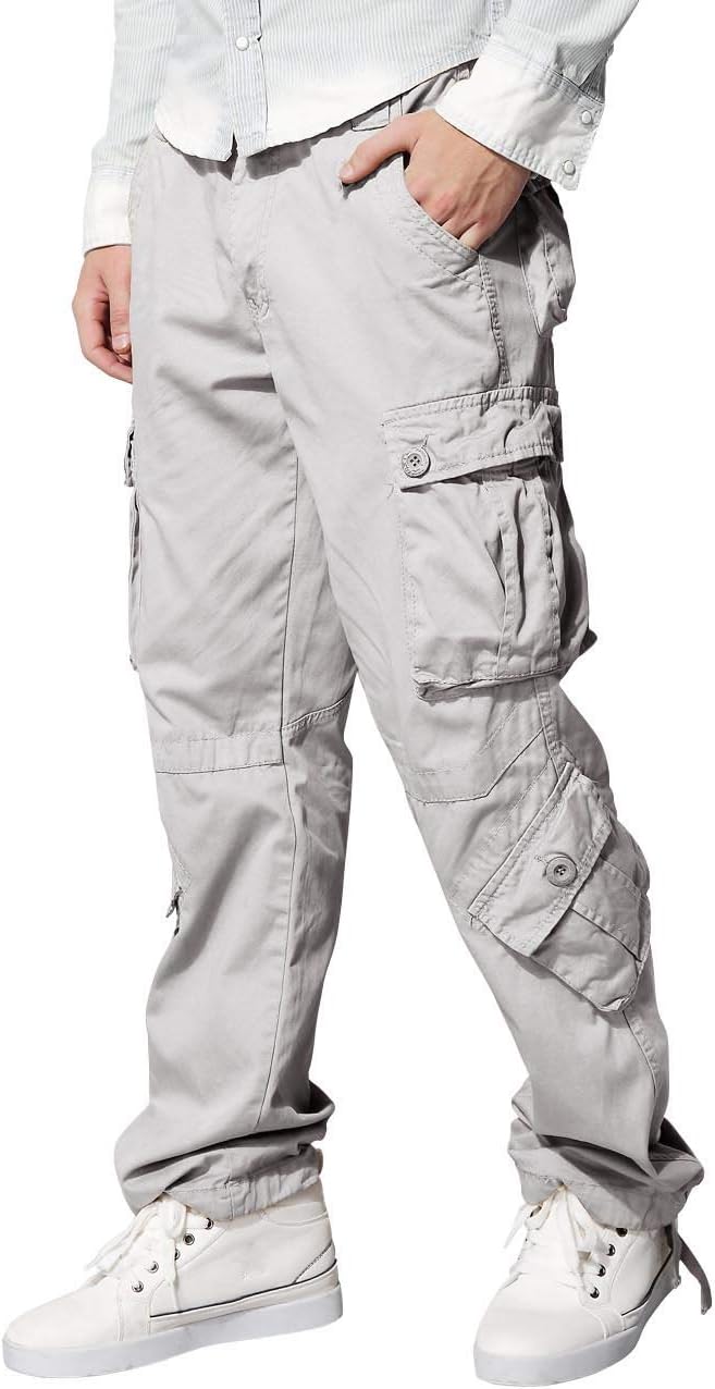 Match Men's Wild Cargo Pants 38 6053 Silver Gray