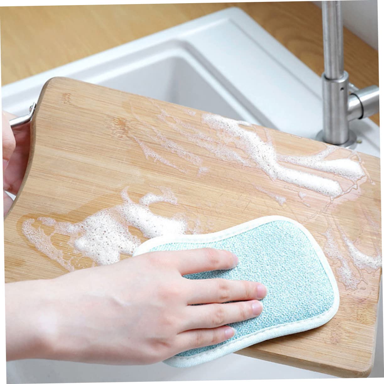 Alipis 30pièces Éponge De Nettoyage De Cuisine Éponge Récurer Multifonction pour Vaisselle Pots Et Évier Absorbante Et