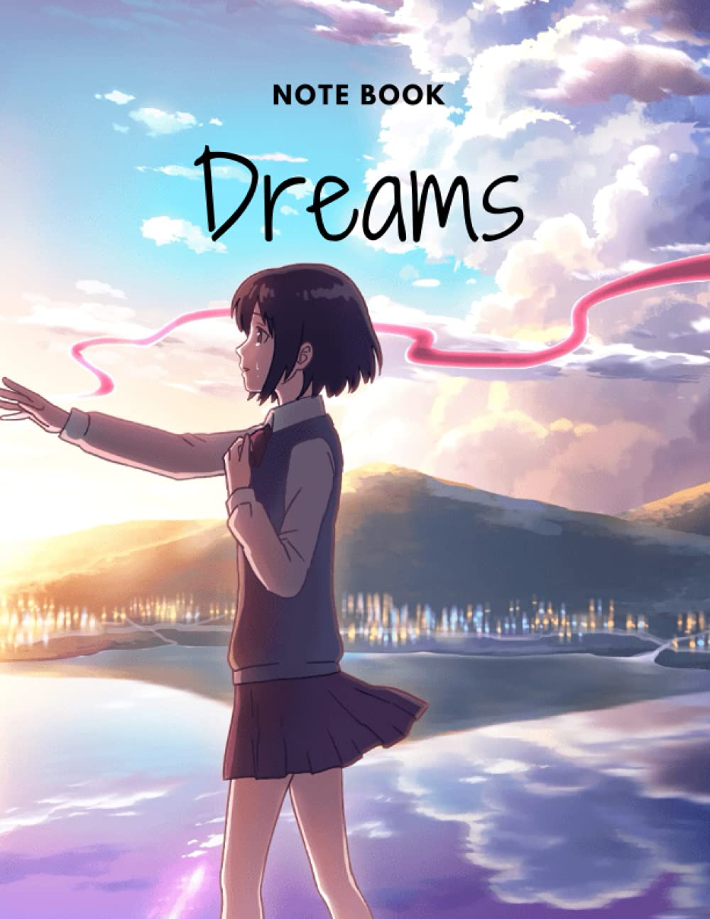 Notebook: Anime Your Name | Boy and Girl |君 の 名 は。, Kimi no na wa | otaku: "8.5 x "11 Inch 100 pages glossy cover sketchbook notebook