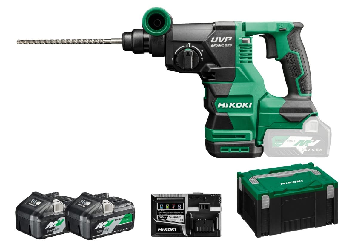 HIKOKI DH3628DAWEZ, burineur sans fil SDS-plus, 36V, 4,0 Ah, 4300 tr/min