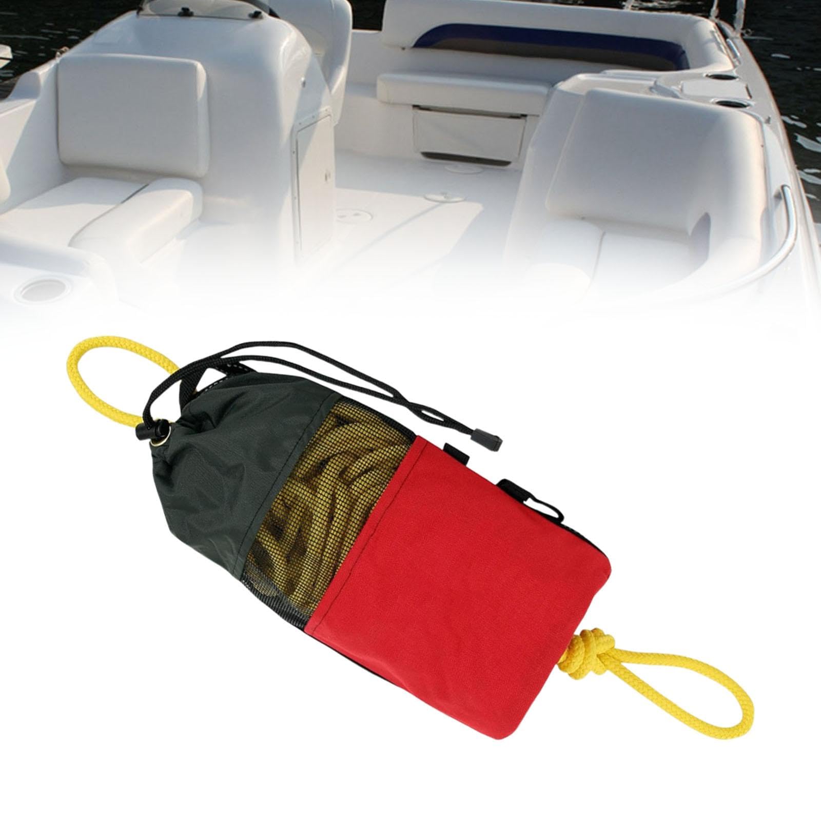 Sac De Lancer De Corde Portable Équipement Ligne De Lancer Flottante Haute Visibilité 16M Pour Kayak Canot Pneumatique Sports Nautiques Canoë Navigation