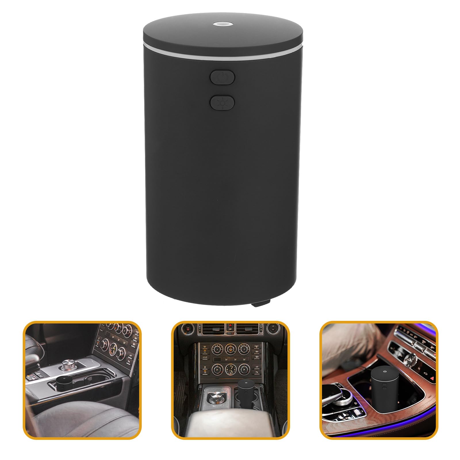 Alipis Umidificatore Portatile per Auto USB Nero, Mini Umidificatore per Ambienti Interni, Decorazione e Idratazione Aria per Camera da Letto e Ufficio