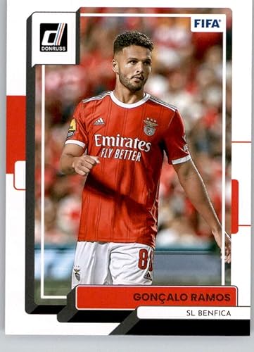 2022-23 Donruss FIFA Soccer #111 Goncalo Ramos SL Benfica Official Panini Trading Card (Stock Photo Shown, card in near mint to mint condition)