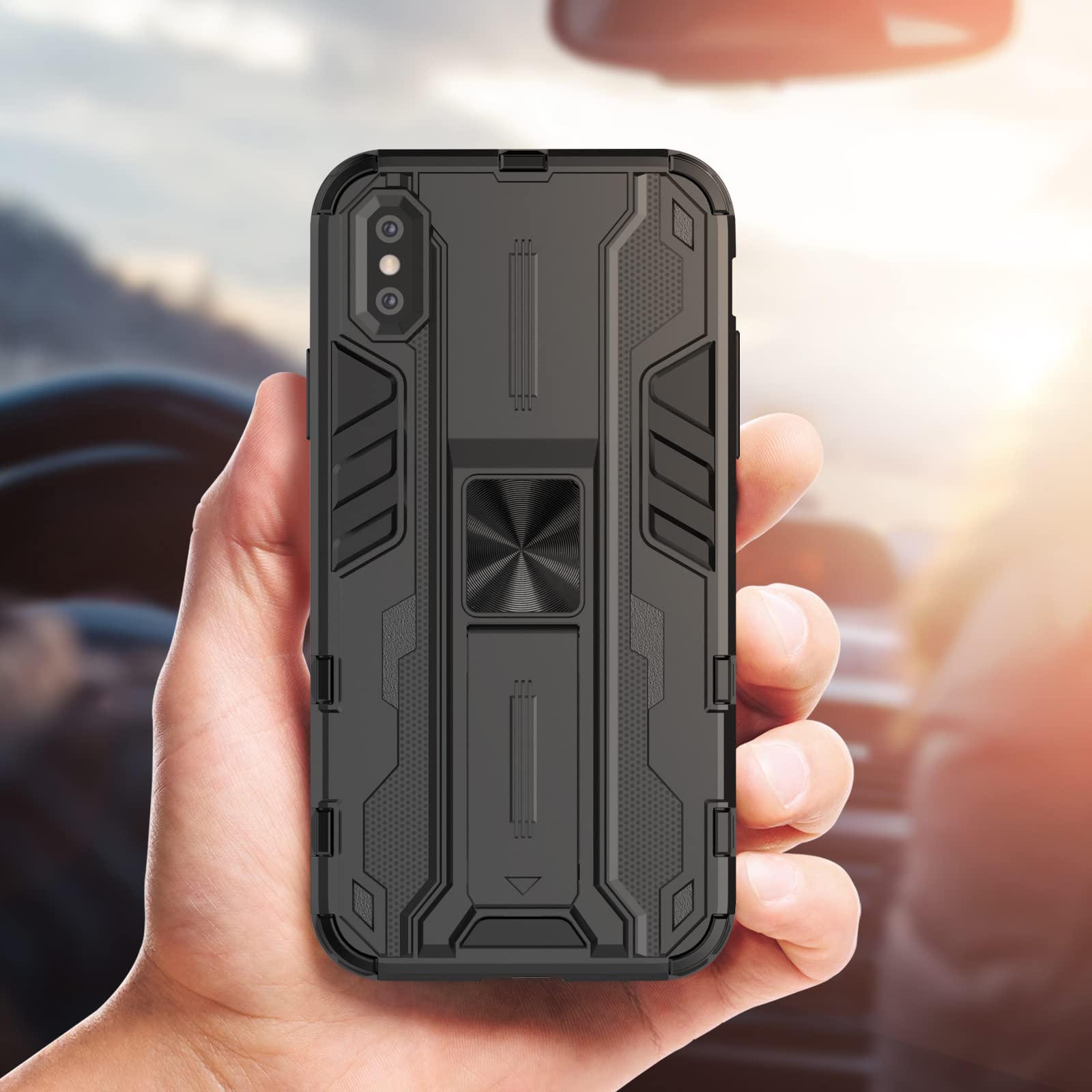 Funda para Xiaomi Redmi Note 15 Pro 5G, Carcasa Antigolpes con Soporte anular metálico, Case Protectora de Grado Militar, Azul — view 15