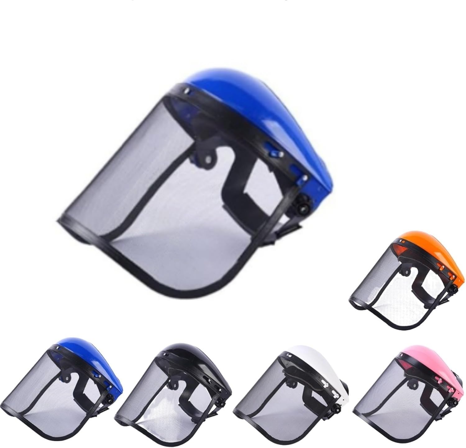 Générique Visiere debroussailleuse, Casque debroussailleuse, Casque de sécurité avec visière intégrale en Maille pour débroussaillage et abattage - Protection forestière et agricole