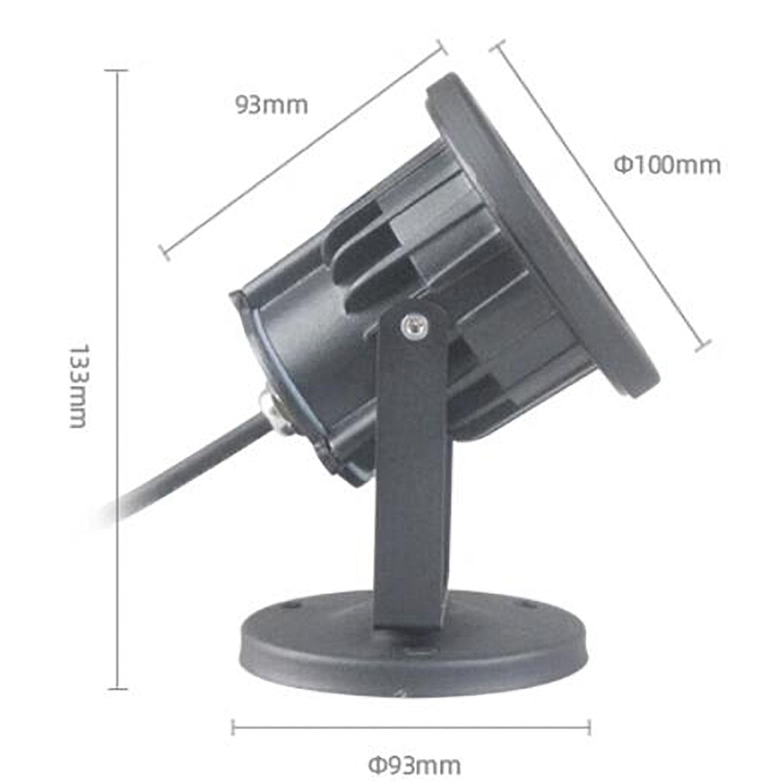 THEGA Focos Suelo Led Exterior - Luces Paisaje, Foco LED - Foco LED, CA 90-260 V, Lámpara Jardín Enterrada para Villas, Luces LED para Paisajes A Tierra A Prueba Agua IP65, Fácil Instalación(Blue,6W)