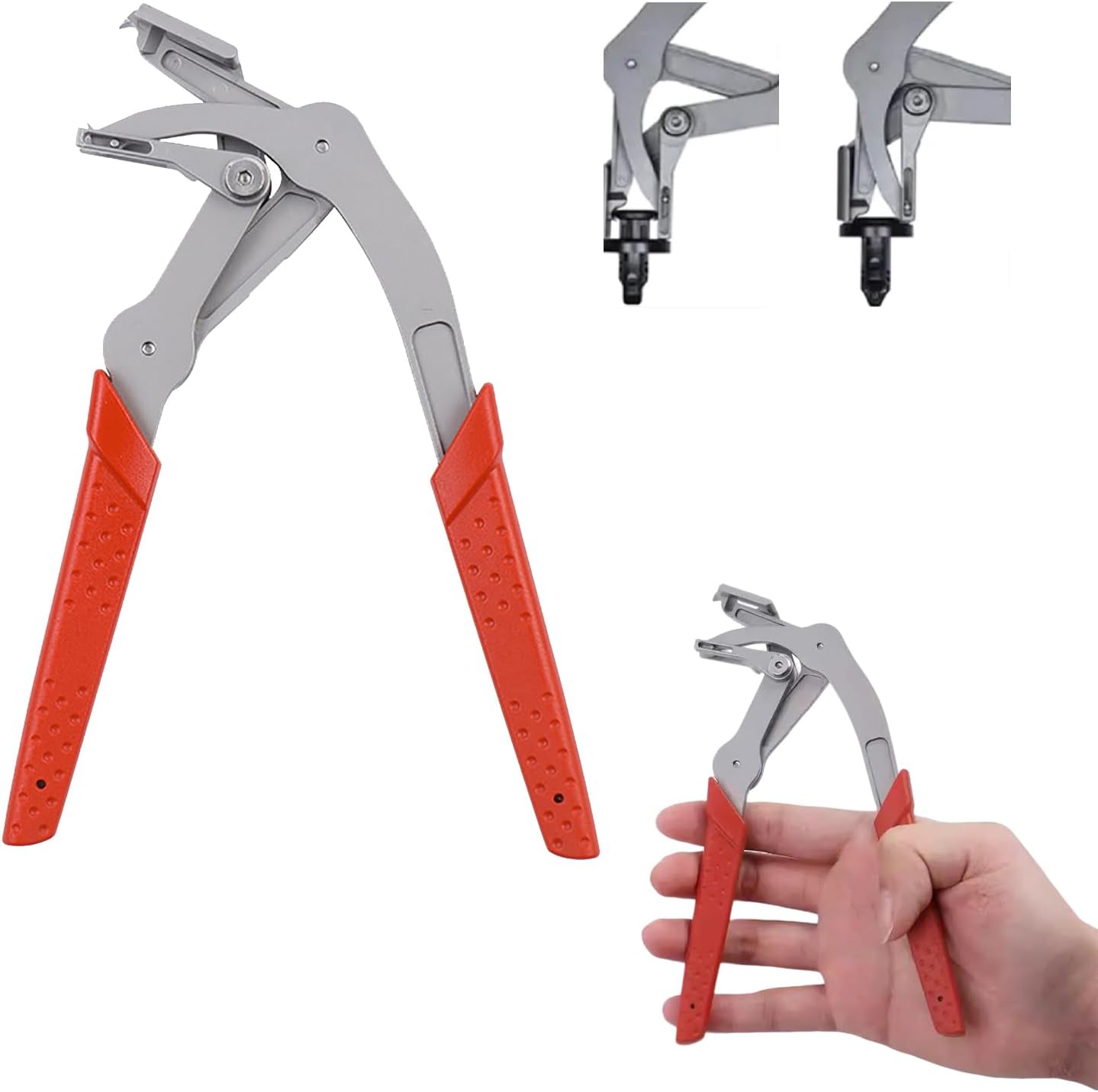 Car Clip Pliers, Panel Clip Removal Pliers,Heavy-Duty Non-Destructive Removal Tool for Door Panels, Trim Clips, Rivets, and Interior Panels, Damage-Free Disassembly
