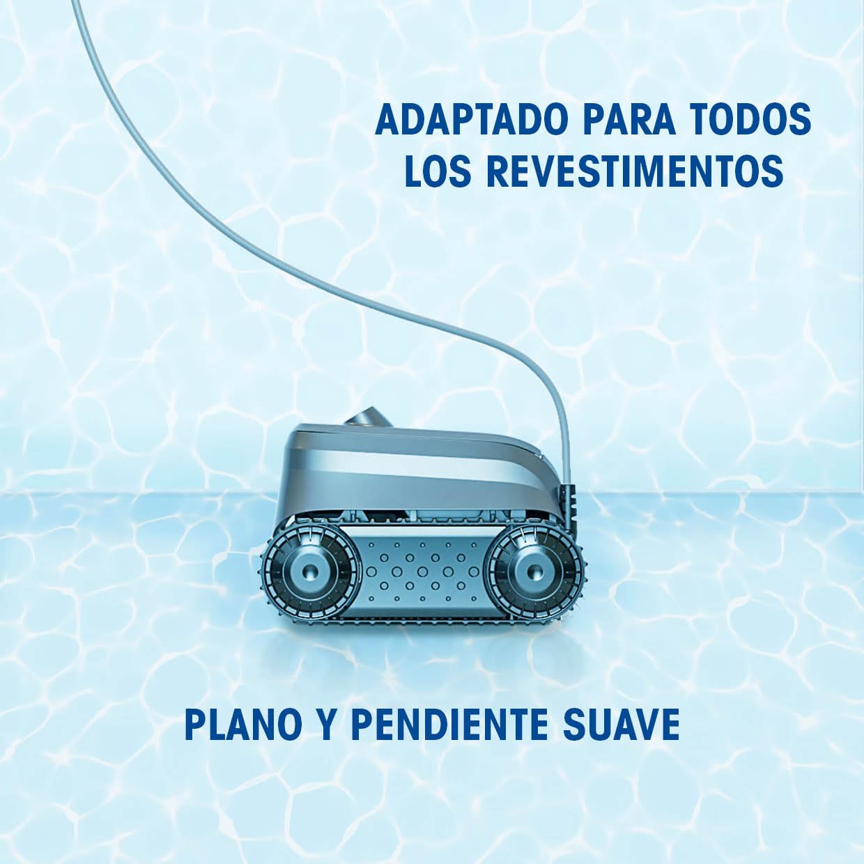 Zodiac SWY 3520 - Limpiafondos automático Sweepy, hasta 8x4m, Limpia Suelo, Paredes y línea de flotación. con filtración Fina, Unidad de Control y Cable de 14m.