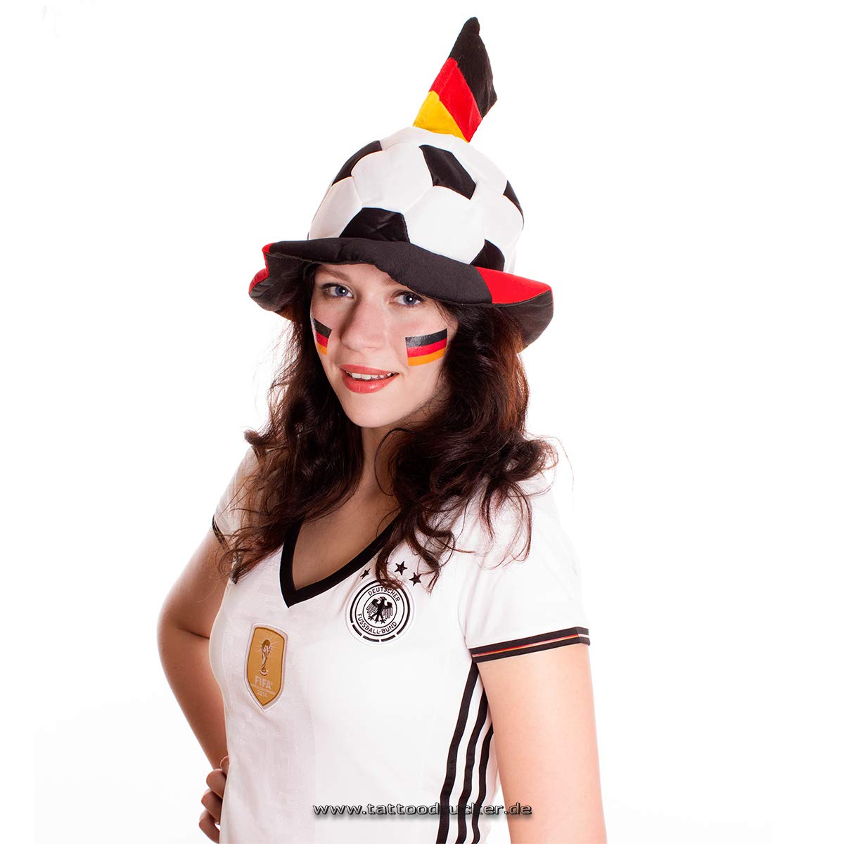 1000 x Deutschland Fahne als temporäres Abziehbild - WM 2026 Fan Tattoo (1000)