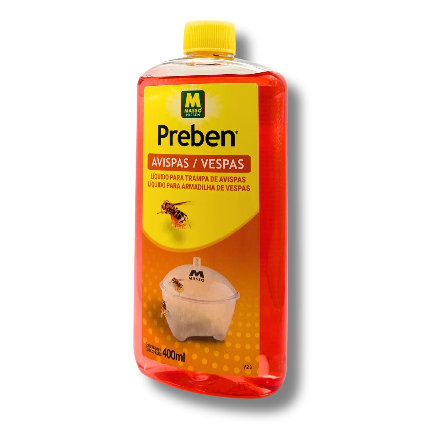 Líquido para Trampa De Avispas Y Avispones 400 Ml – Atrayente Concentrado para Exterior, hasta 4 Trampas por Envase, Duración 30-40 Días, Jardín, Piscina Y Terraza – Preben | Nexum Market