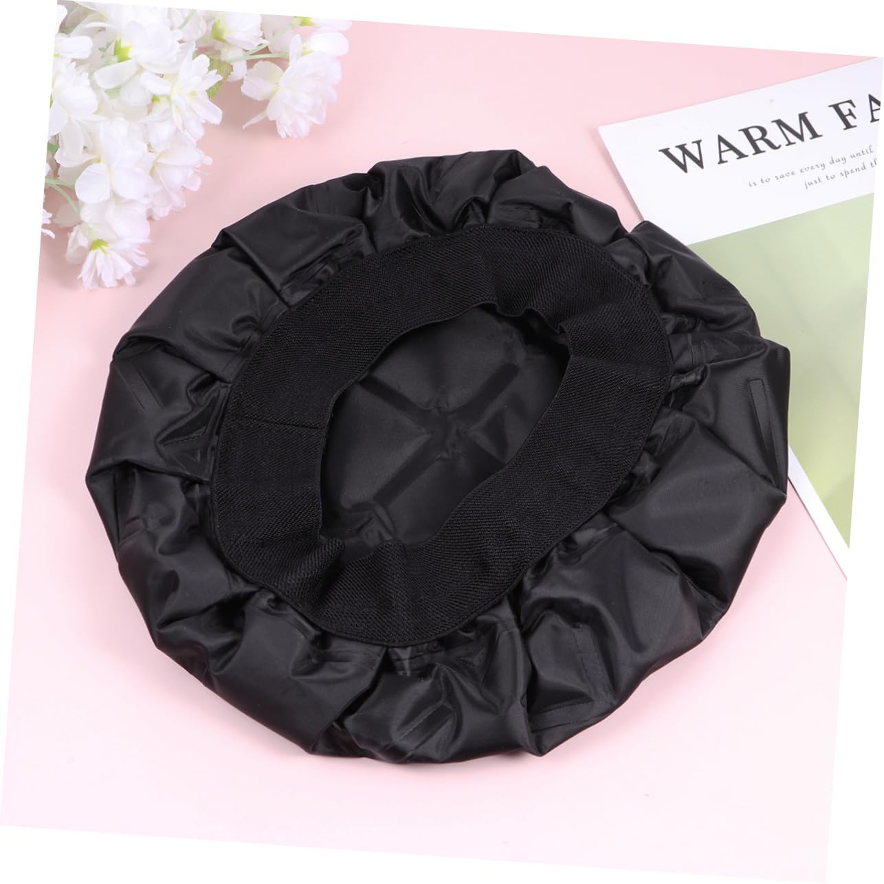 Gorro Térmico Cabello Negro de Gel y Tejido para Coloración