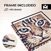 Vista 3 de Color S- Interlocking Brick Mosaic Photo kit, Personalized Gift, Custom, Picture kit, Construction Set, Pixel Art Art Interlocking Brick Painting