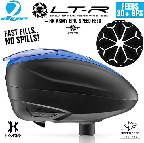 Miniatura 2 de Maddog Dye LT-R - Cargador electrónico de paintball con alimentación de velocidad épica del ejército HK y tanque de paintball HPA, paquete de