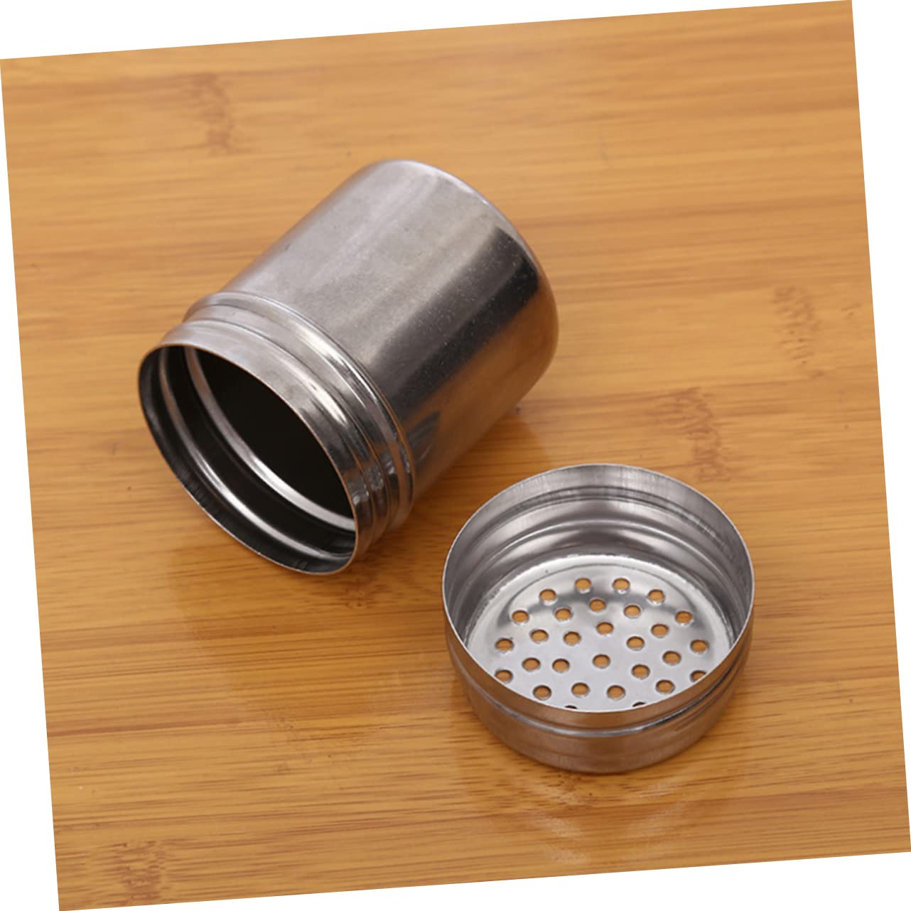 Garneck Metal Pepper Pot Seasoning Bottle Set of 12 Spices Seasonings Sets Spice Containers Labels Shakers Air-tight for Dry Storage