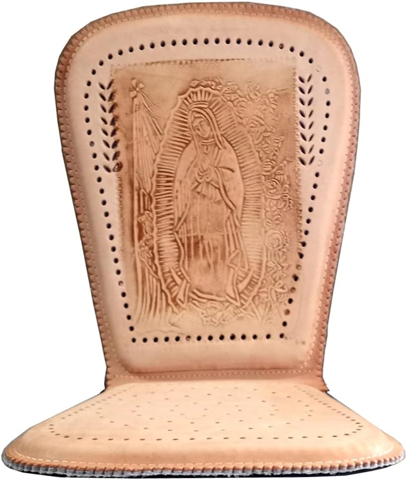 ALLBrand Mexican Genuine Cowhide Leather Car Truck Mexico Design Seat Cushion (L - Square)
