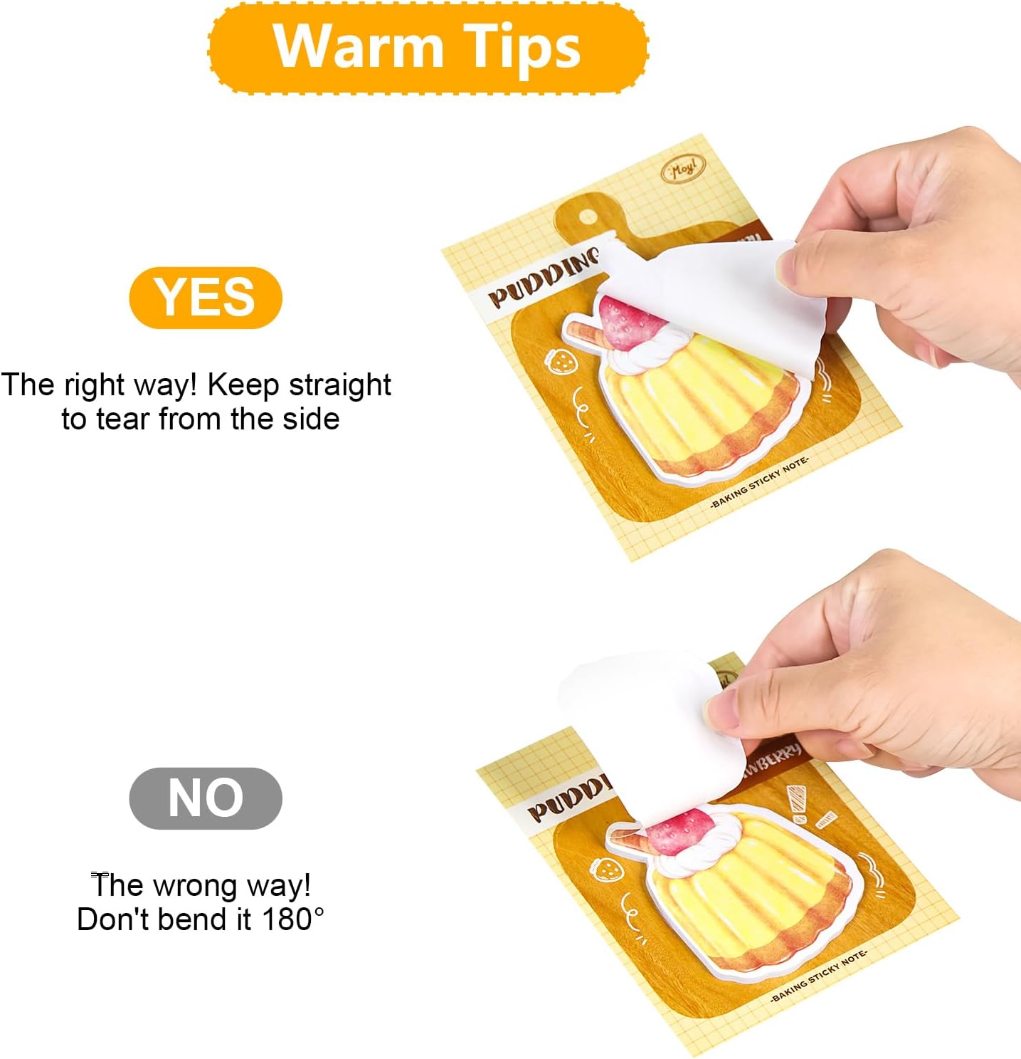 Bread Baking Theme Cute Sticky Notes Self Stick Memo Pad Kawaii Cute Office School Supplies image 4