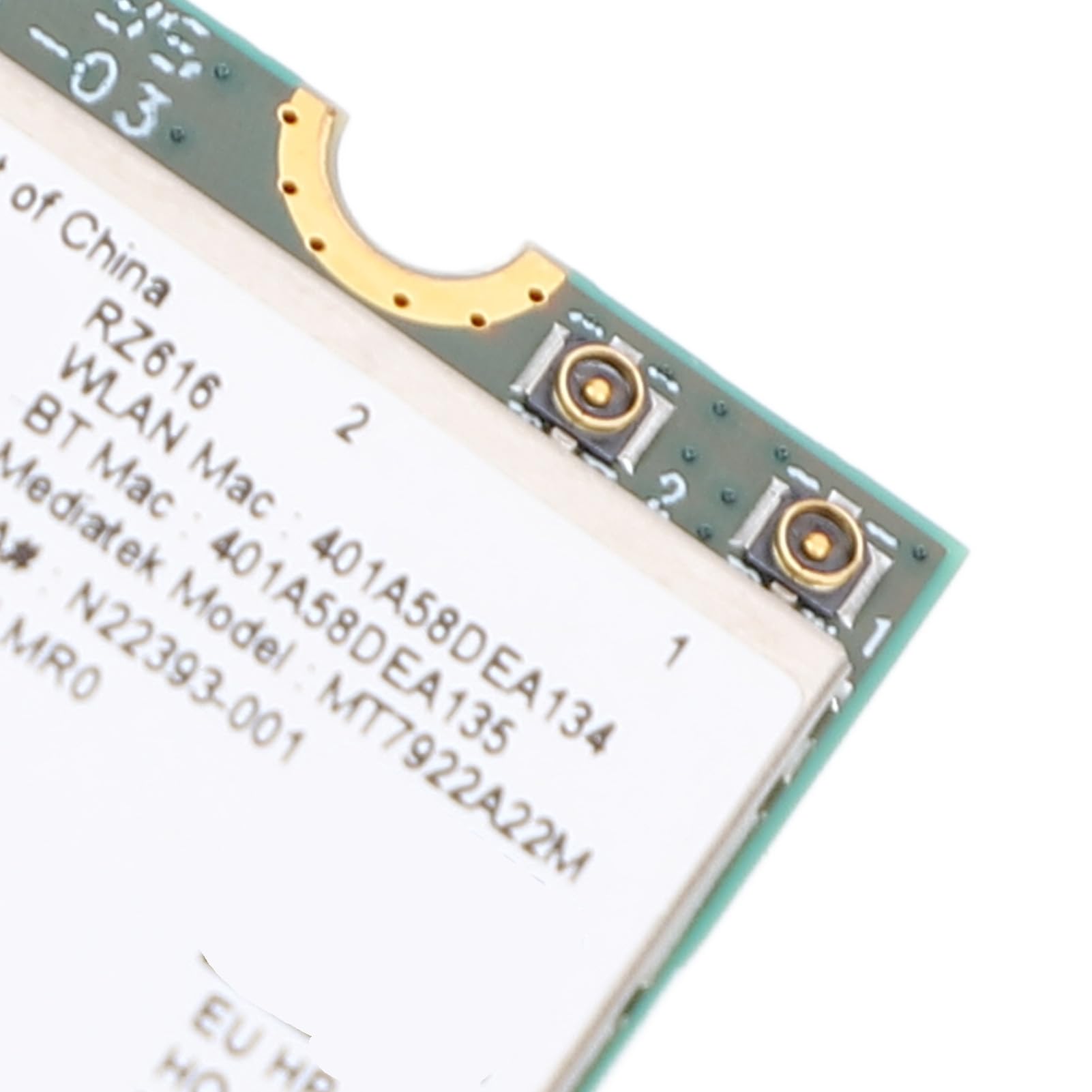 Carte Réseau WiFi 6E M.2 5374 Mbps Bande 2.4/5/6 GHz BT 5.2 pour PC