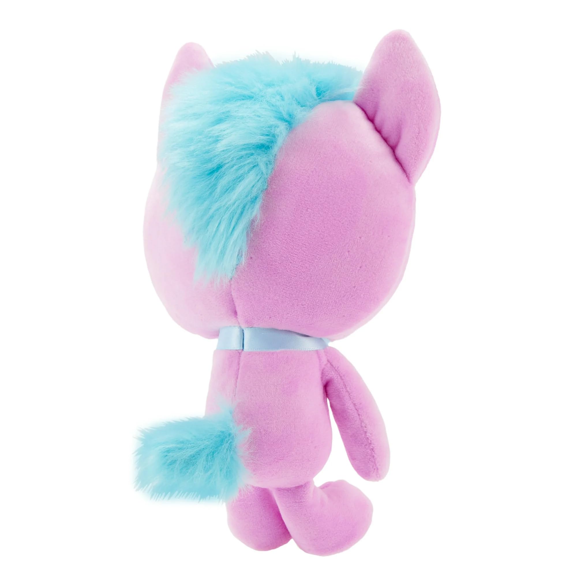 Barbie Plüschtier, 17,8 cm, rosa Haustier-Einhorn, Plüschtier mit Glitzerhalsband