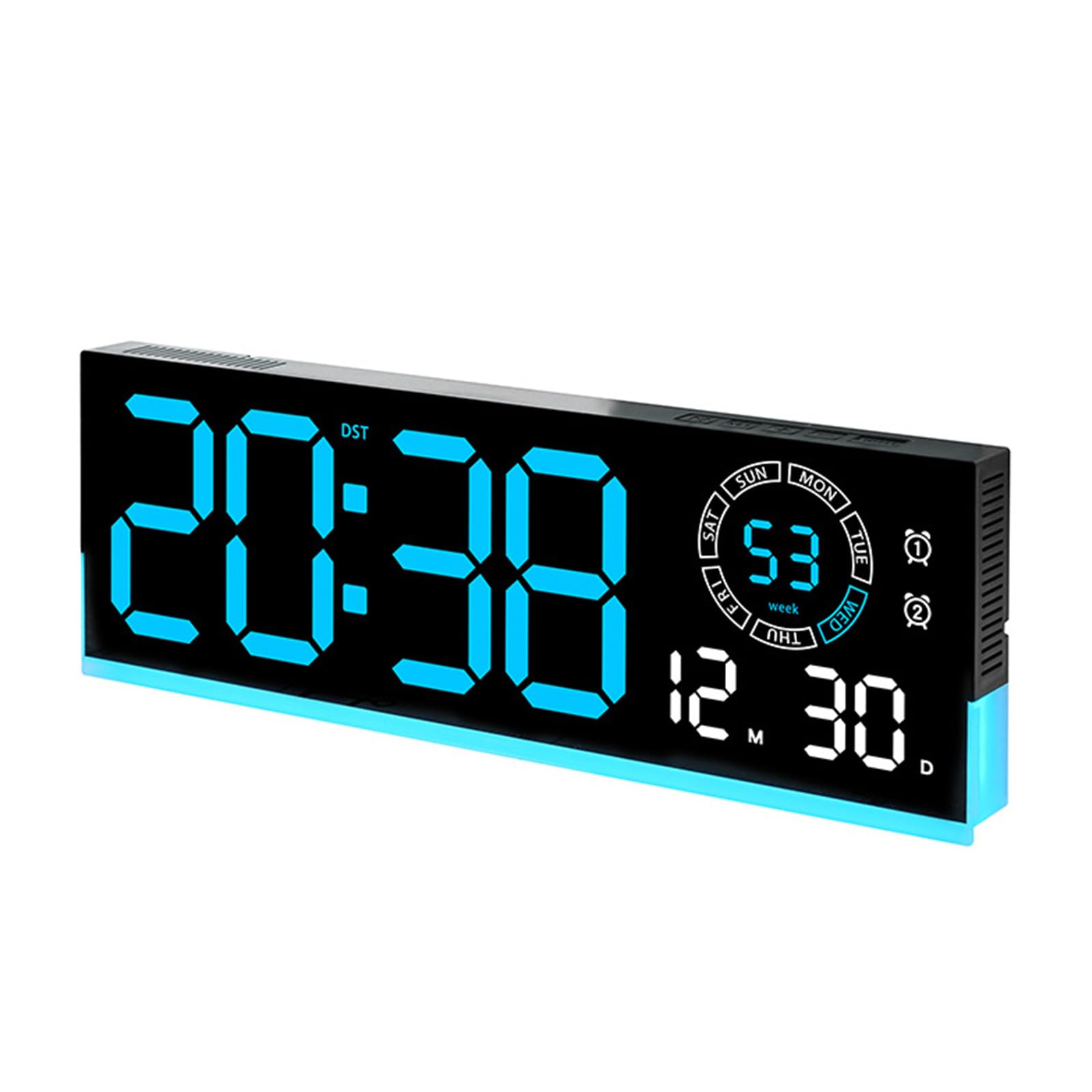 Horloge numérique de bureau pour décoration de pièce moderne et salon
