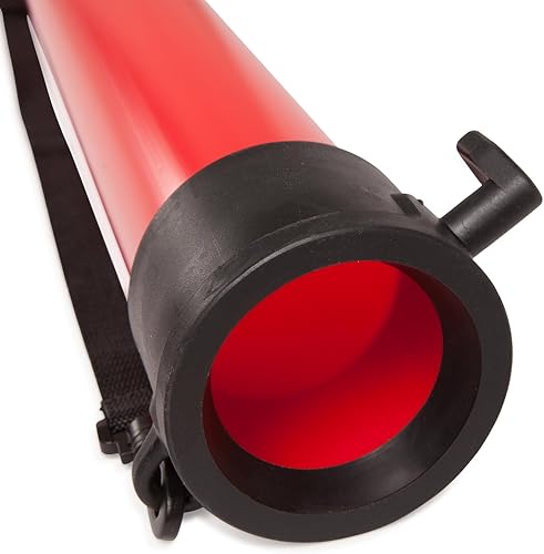 Miniatura 3 de Gamma Pastilla de tubo de pelota de tenis deportiva  Capacidad de 18 bolas rojas con correa de transporte y tapas de goma duraderas con clips de