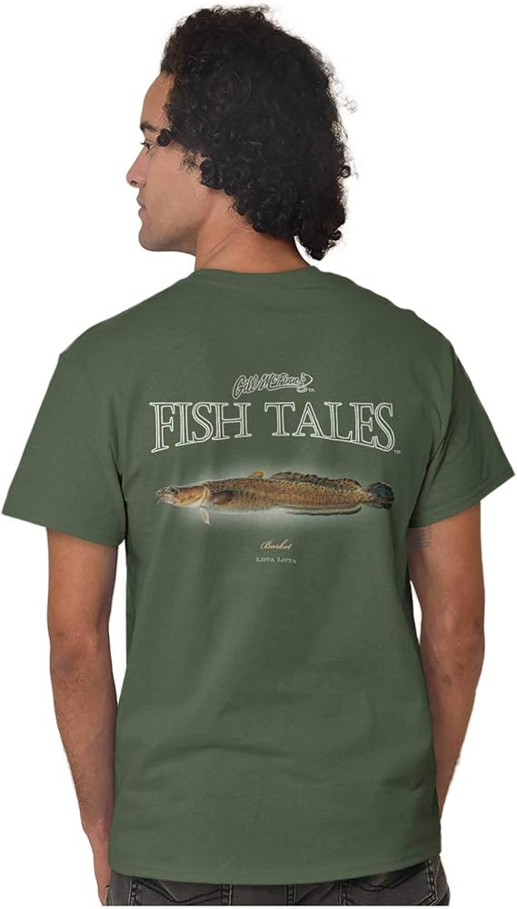 Amazon.com: Gill McFinn Burbot Sea Fishing Fish Graphic T Shirt