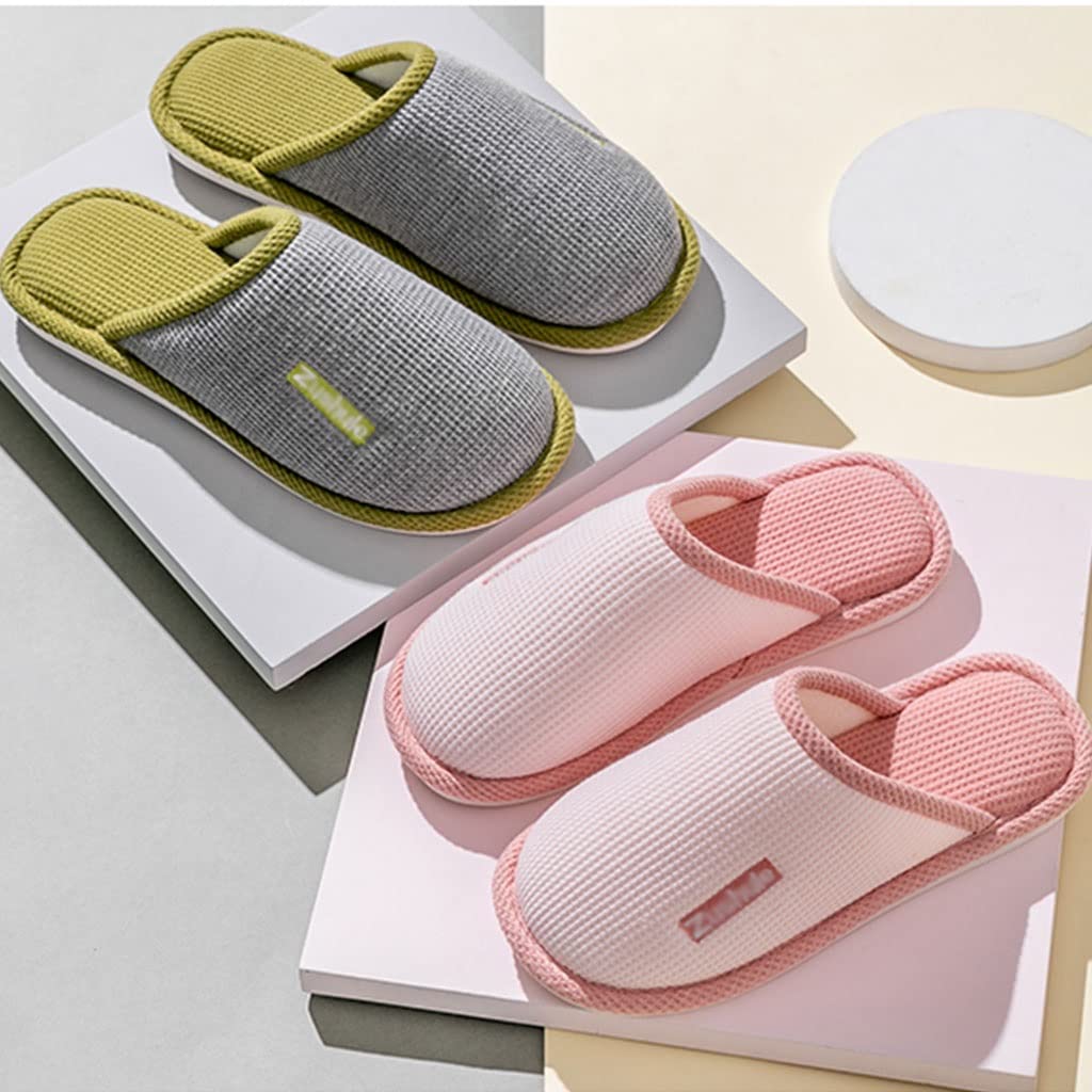 Pantoufles En Mousse à Mémoire De Forme Pour Femmes Et Hommes - Chaussons D'intérieur Légers, Antidérapants Et Respirants