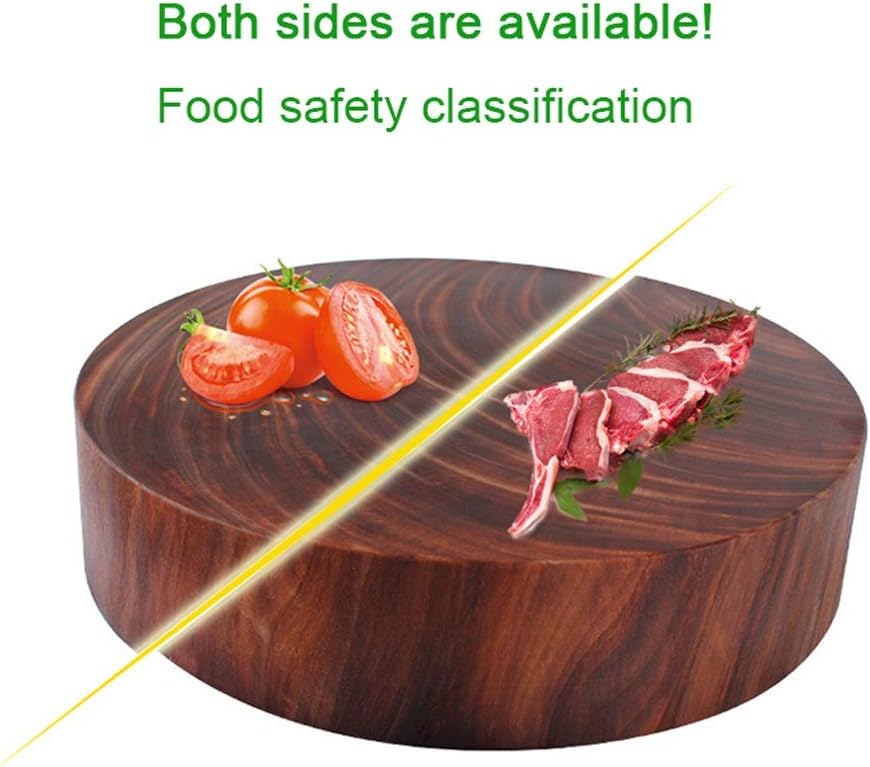 Reversible Iron & Wood Cutting Board for Kitchen & Hotel Stainless Steel Handle Extra Thick Ideal for Meat & Vegetables 45x10cm,39x10cm