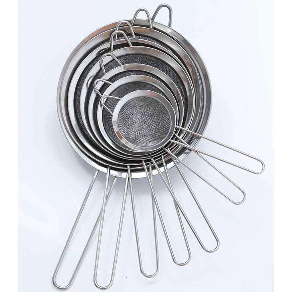 Tamis, passoire, passoire passoire de qualité supérieure en acier inoxydable à mailles fines passoire passoire outils de cuisine passoire de cuisine (couleur : 8 cm) (couleur : 8 cm) (12 cm)