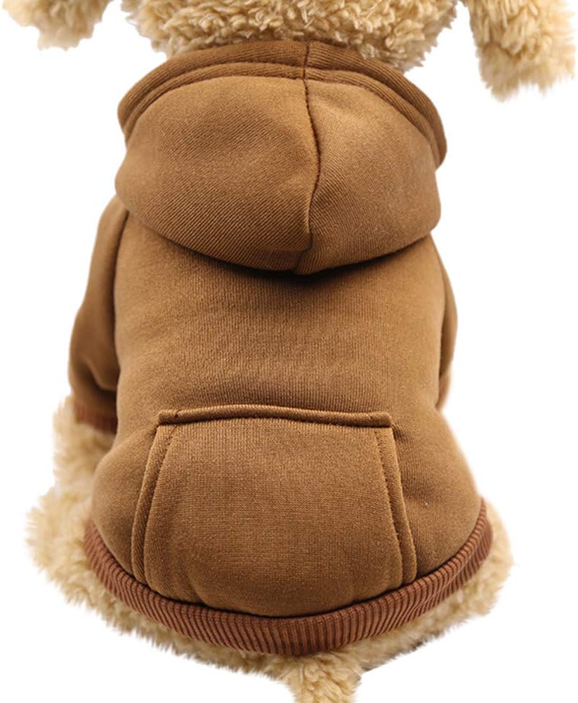 HowstarDog Clothes Pet Dog Hoodies for Small Dogs Chihuahua Clothes Warm Coat Jacket Autumn Puppy Outfits Cat Clothing Dogs Pet Outwear Apparel