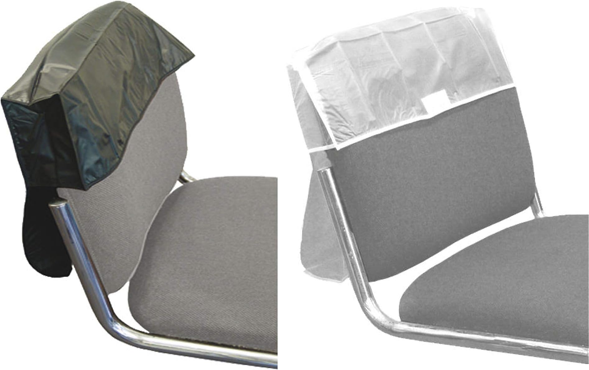 iBeautyPROFESSIONAL HAIRDRESSING PVC CHAIR BACK COVERS CLEAR BLACK 16" 18" 20" 22" 24" 26" (26" Clear)