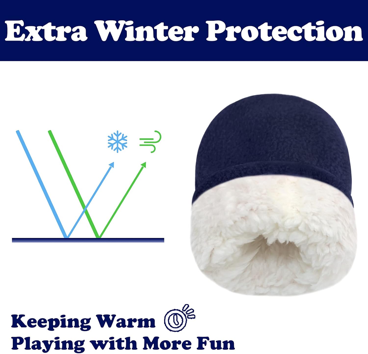 Sarfel Baby Mittens Toddler Gloves Kids Winter Gloves Baby Girl Boy Winter Mittens Infant Mittens 2 Pair Pack - Image 5