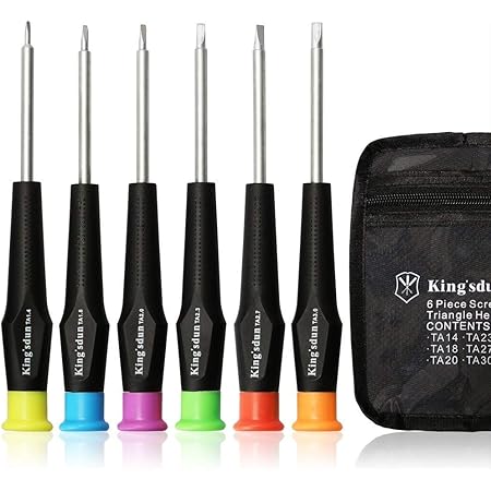 Amazon Kingsdun 三角ドライバー ドライバーセット 三角ネジ用 子供おもちゃ用 特殊 精密 ドライバー マグネット入り 6サイズ プラレール 交換 分解 ゴムタイヤ交換 トーマス マックハッピーセット対応 修理用工具セット どらいばー 6本セット Diy 工具 ガーデン