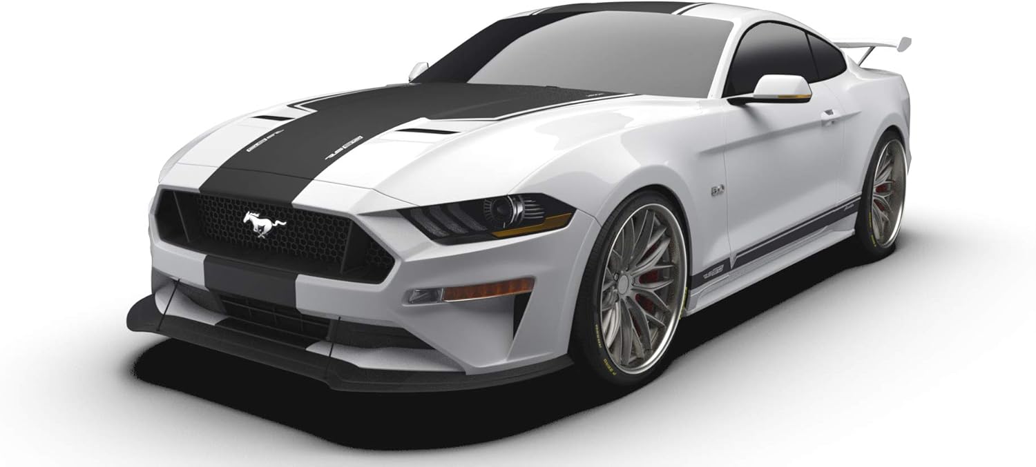 RS50 JARGON Edition Premium Vinyl Graphics Kit, Matte Black fits 2018 Ford Mustang GT. Quality Custom Vinyl Stripe Decal Graphic Sticker Body Kit