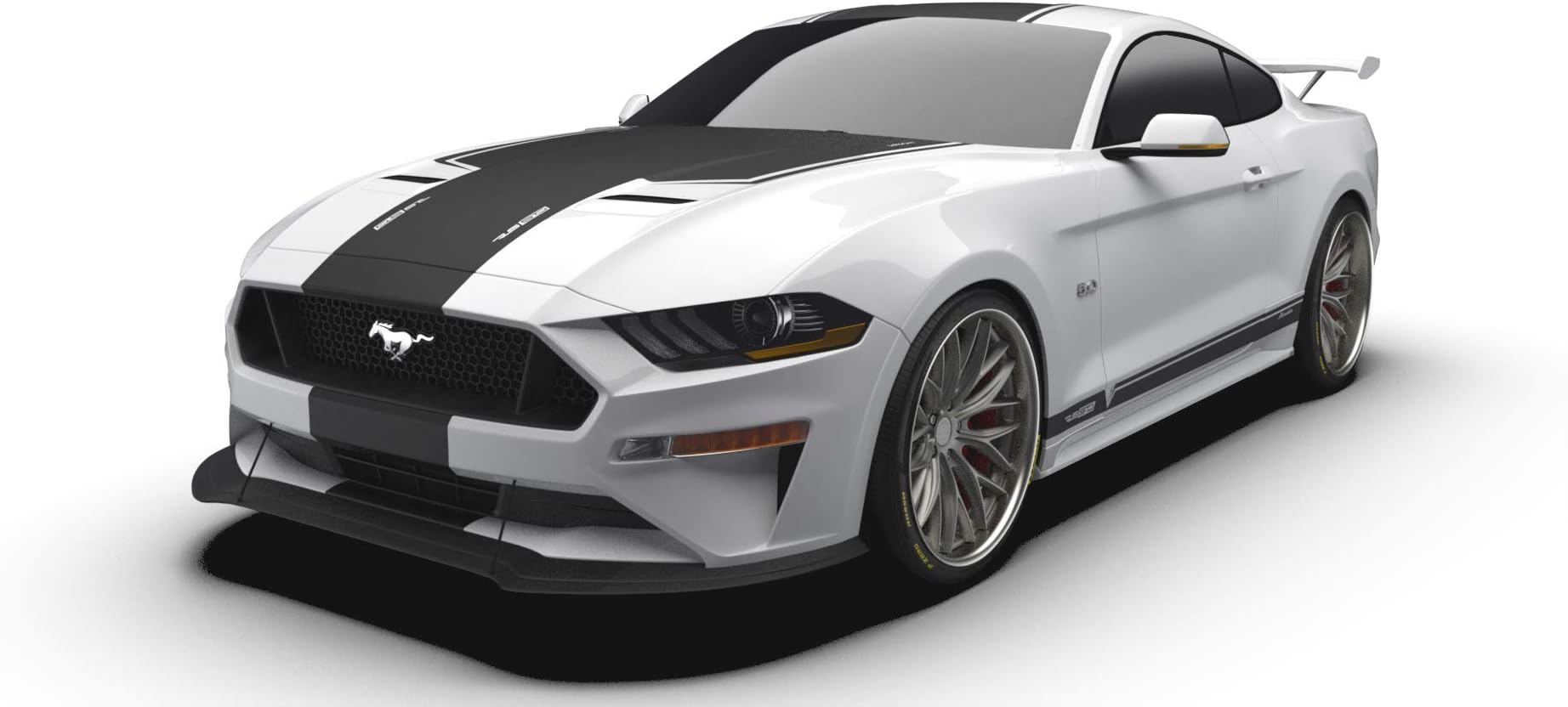 RS50 JARGON Edition Premium Vinyl Graphics Kit, Matte Black fits 2018 Ford Mustang GT. Quality Custom Vinyl Stripe Decal Graphic Sticker Body Kit
